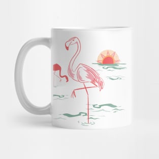 Flamingo Sunset- by Cathy Clark Ramirez Mug